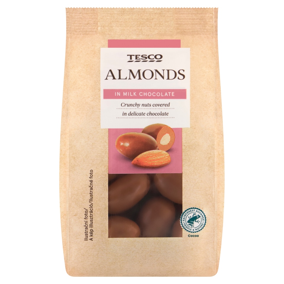 Tesco Almonds in Milk Chocolate 120g