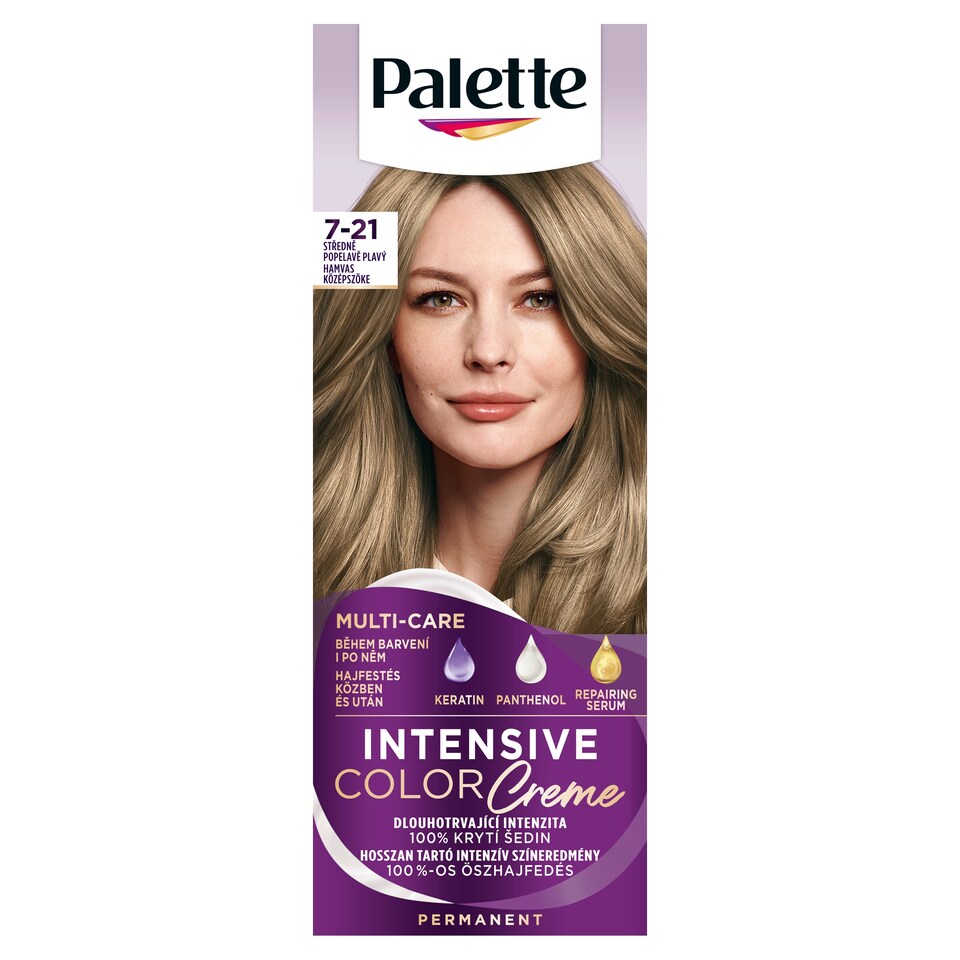 obrázok 1 z Palette Intensive Color Creme farba na vlasy stredne Popolavoplavý 7-21