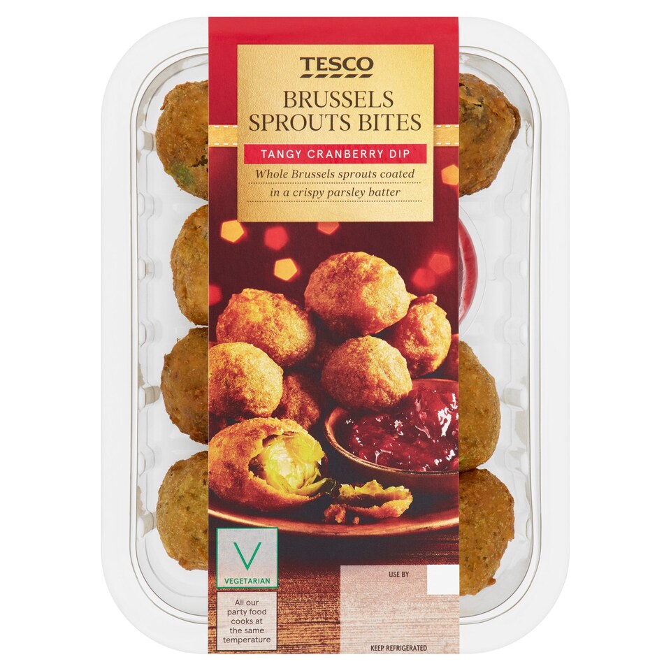 Tesco Brussels Sprouts Bites And Cranberry Dip 260G
