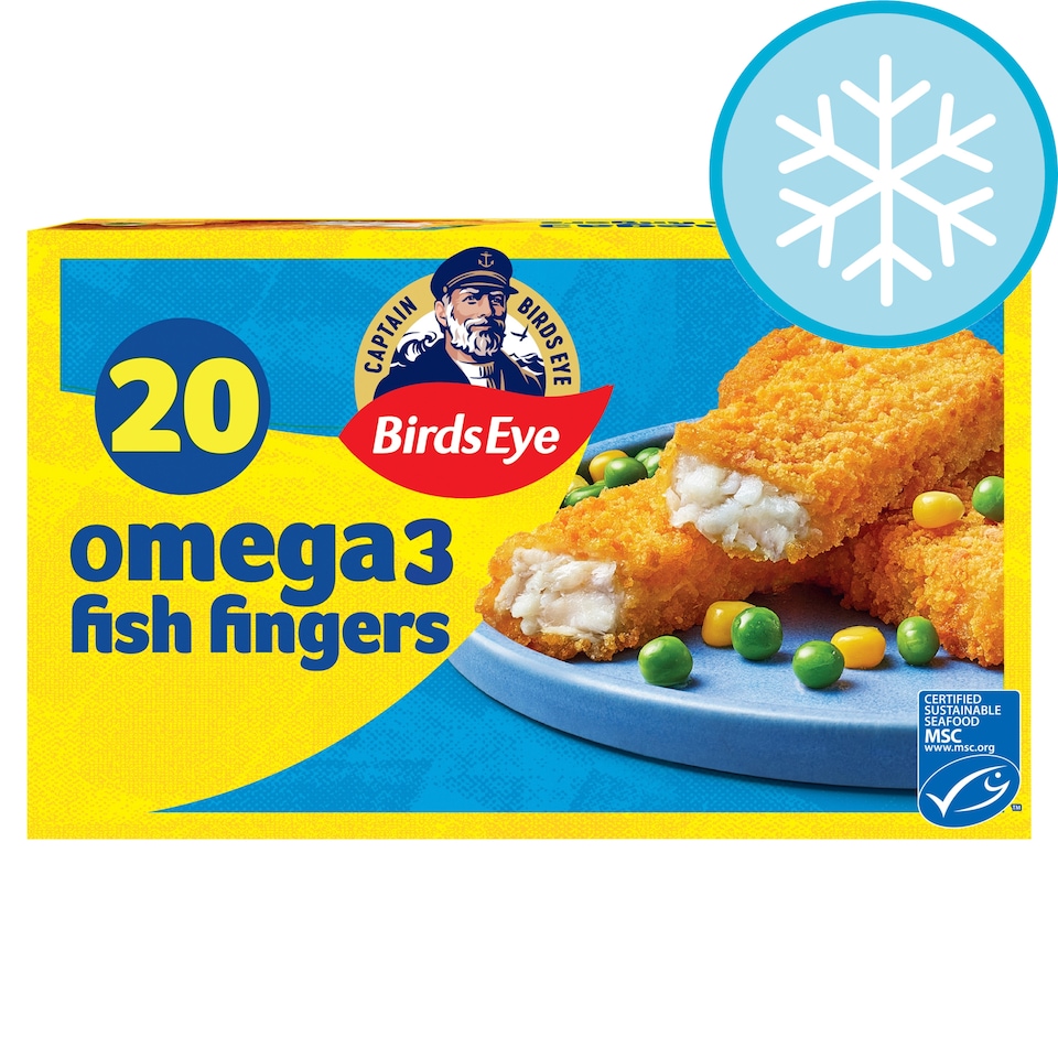 Birds Eye 20 Omega 3 Breaded Fish Fingers 560g