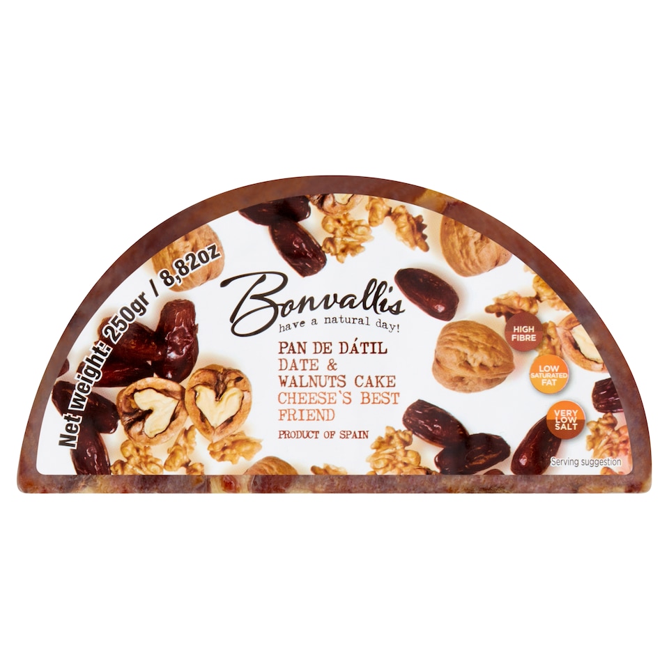 BONVALLIS DATE AND WALNUTS CAKE 250g