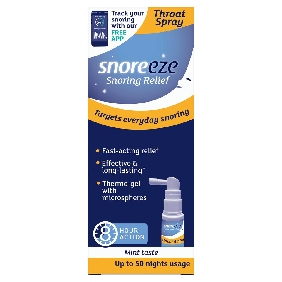 Snoreeze Mint Flavoured Snoring Relief Throat Spray 23.5ml
