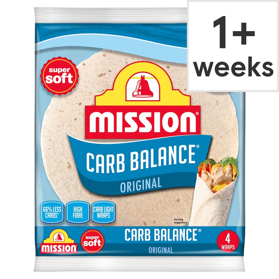 image 1 of Mission Carb Balance Original Tortillas 4 wraps 200g