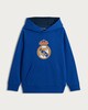 image 4 of Real Madrid Logo Cotton Rich Hoodie in Blue
