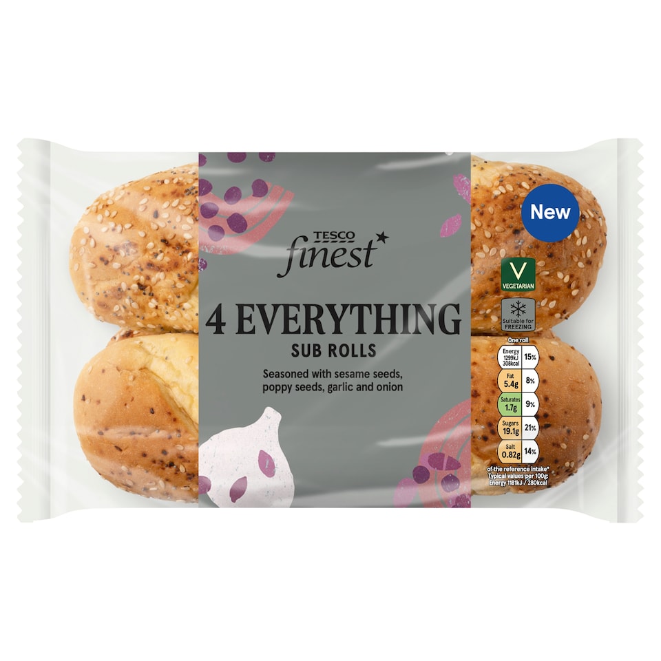 Tesco Finest 4 Everything Sub Rolls