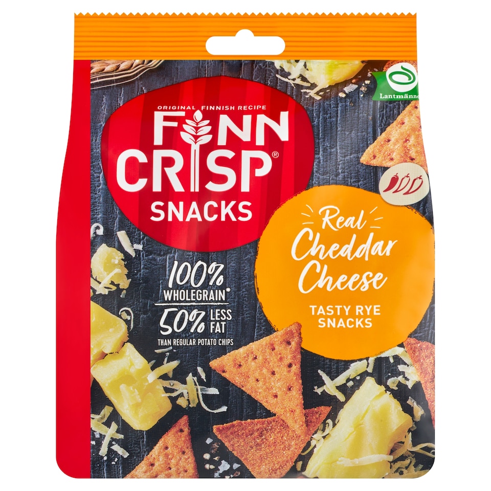 obrázok 1 z Finn Crisp Celozrnný ražný snack s príchuťou čedaru 150 g
