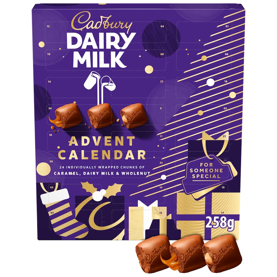 Cadbury Dairy Milk Chocolate Chunks Xmas Advent Calendar 258g