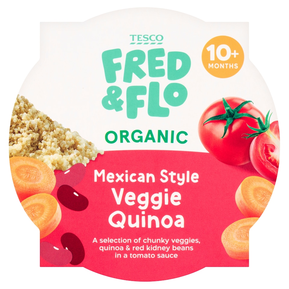 TESCO FRED & FLO  Organic  Mexican Style Veggie Quinoa 190g