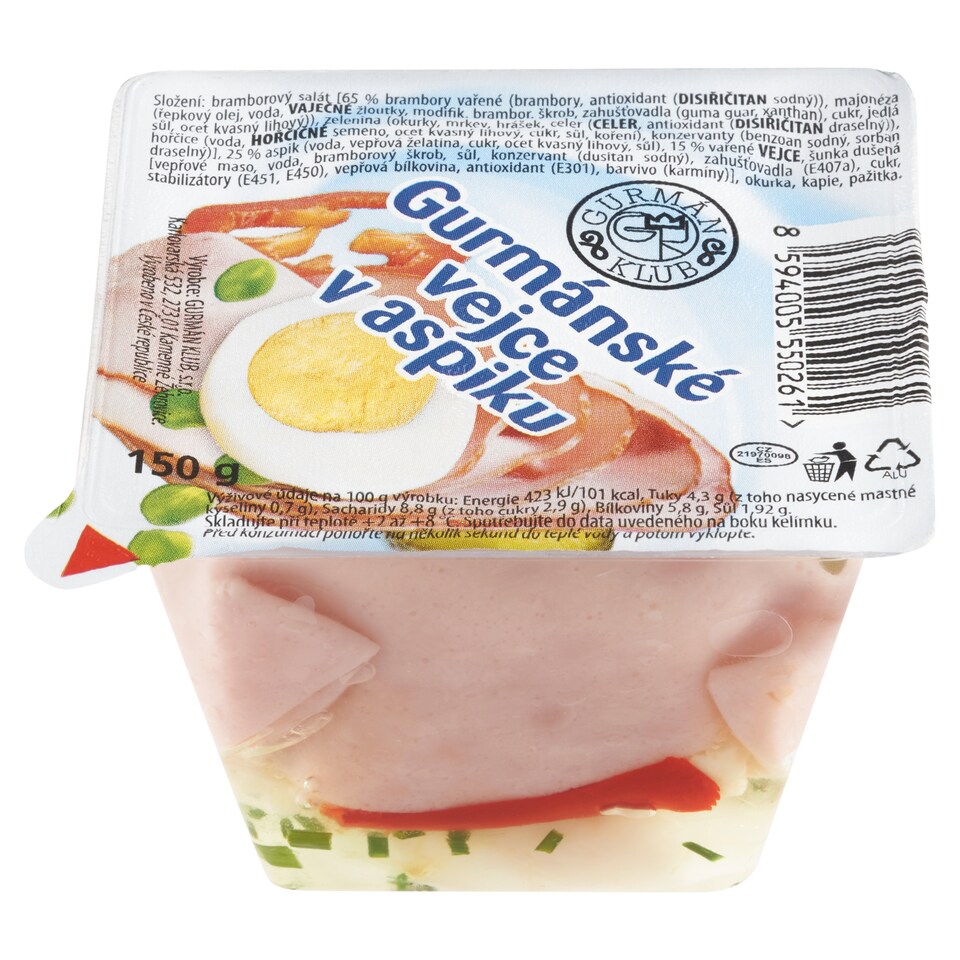 Gurmán Klub Gurmánské vejce v aspiku 150g