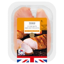 Tesco 2 British Chicken Breast Fillets 300G