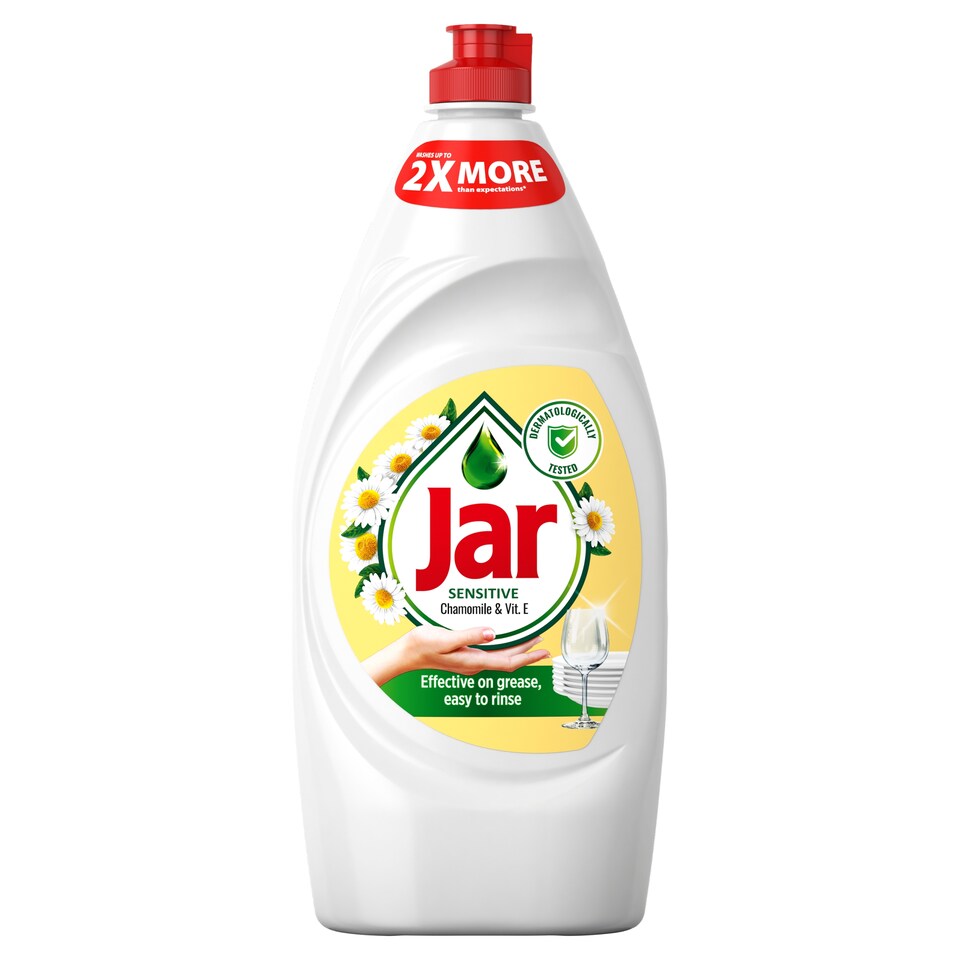image 1 of Jar Sensitive Washing Up Liquid Chamomile & Vitamin E Mild on Hands 900 ML