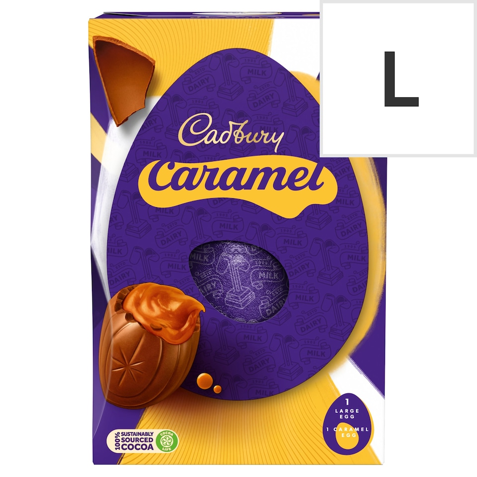 image 1 of Cadbury Caramel Chocolate Easter Egg 195G