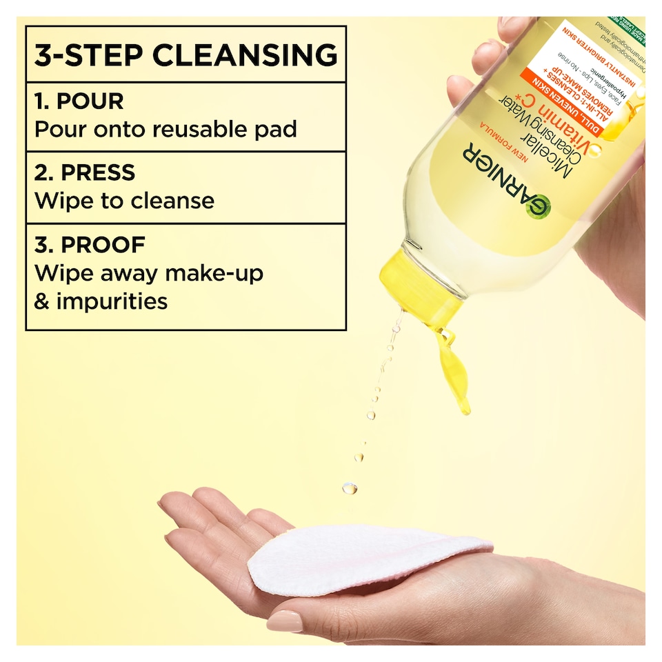 image 1 of Garnier SkinActive Micellar Vitamin C Cleansing Water 400ml