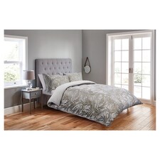 Fox And Ivy Palm Velvet Duvet Set Double