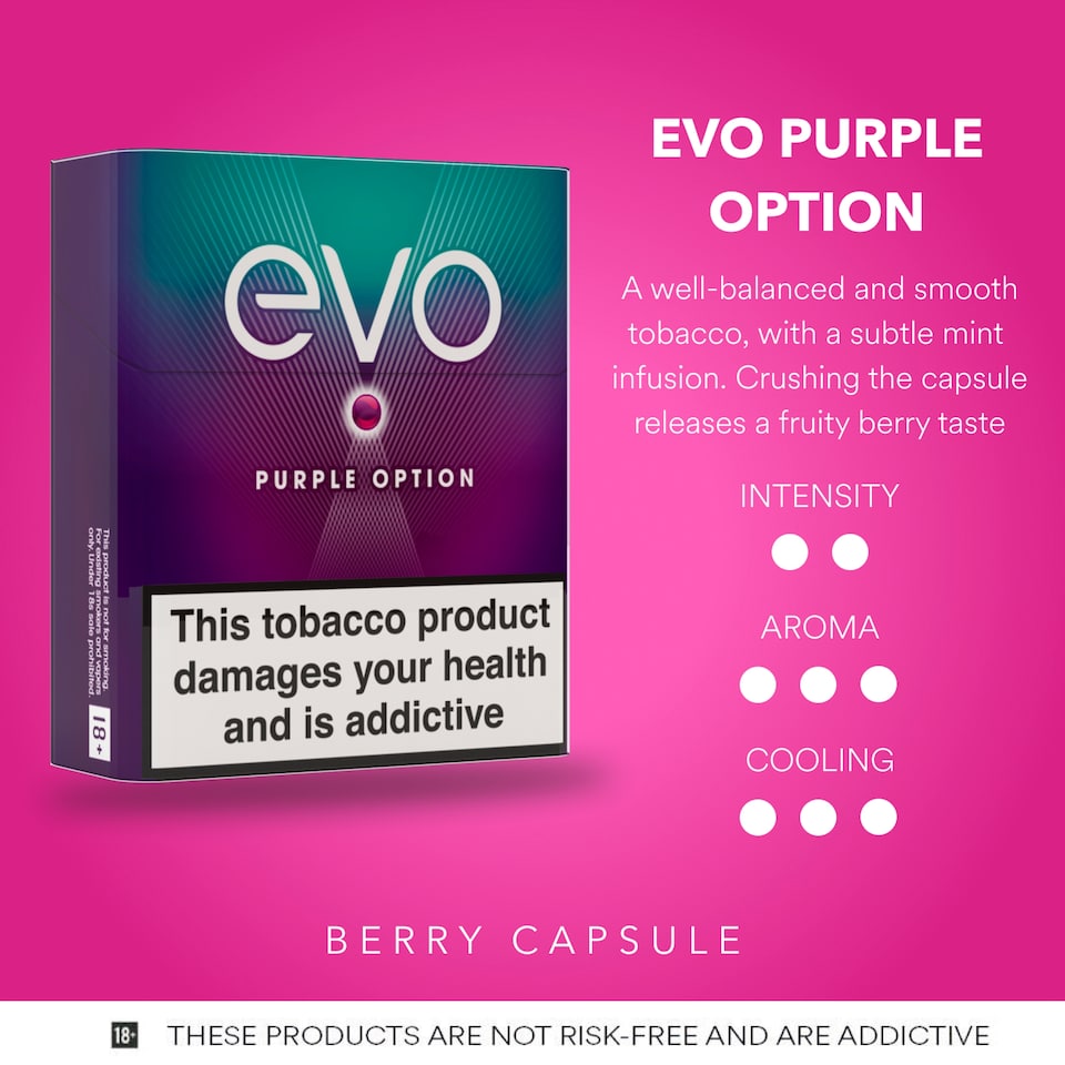 image 1 of EVO 20 Purple Option Tobacco Sticks