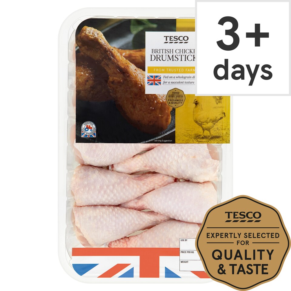 Tesco British Chicken Drumsticks 1Kg