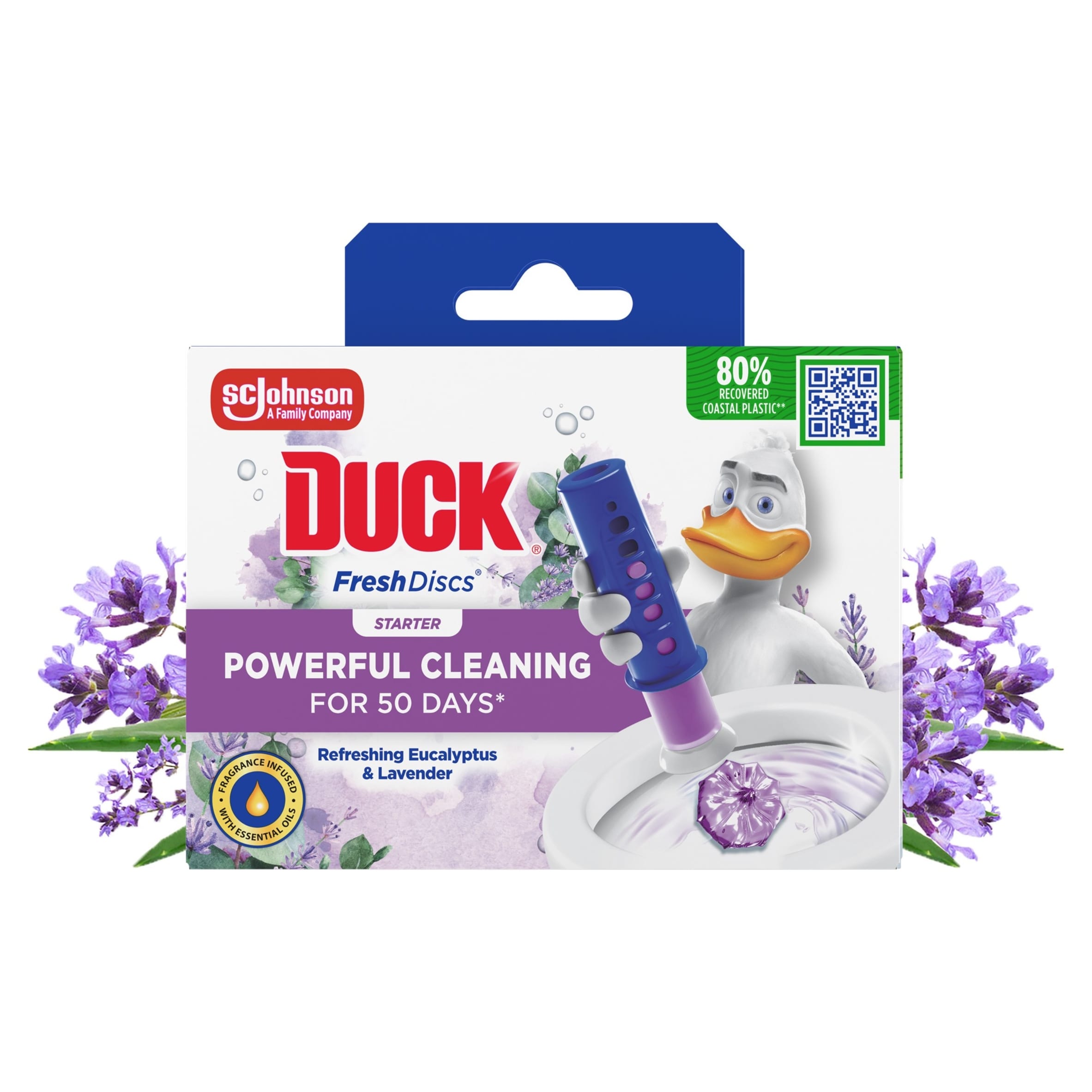 DUCK STARTER KIT FRESH DISCS LAVENDER & EUCALYPTUS 36ML