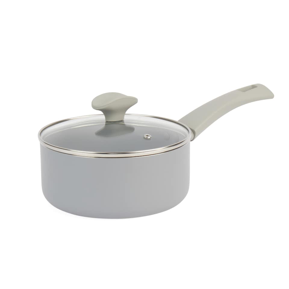 image 1 of Salter Healthy Eating Ceramic Saucepan 18cm