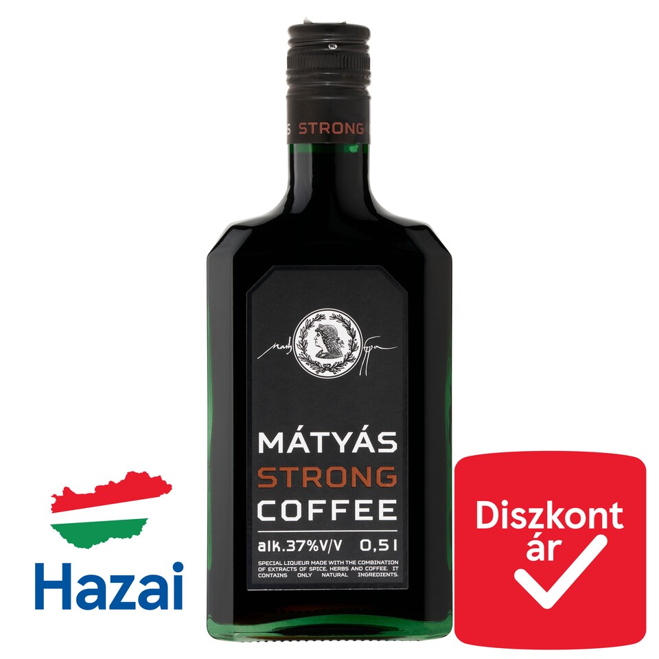 Mátyás Strong Coffee Bitter Liqueur 37% 0,5 l