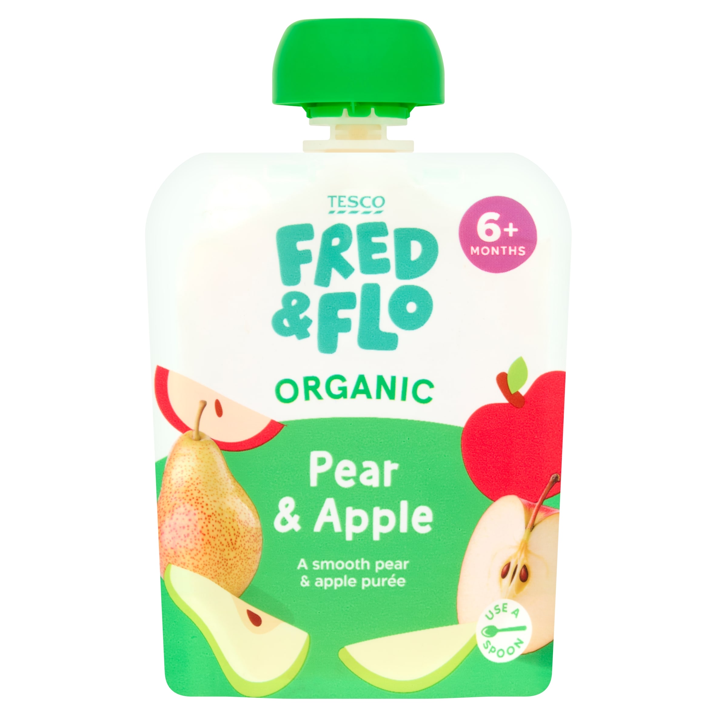 TESCO FRED & FLO Organic Pear & Apple 70g