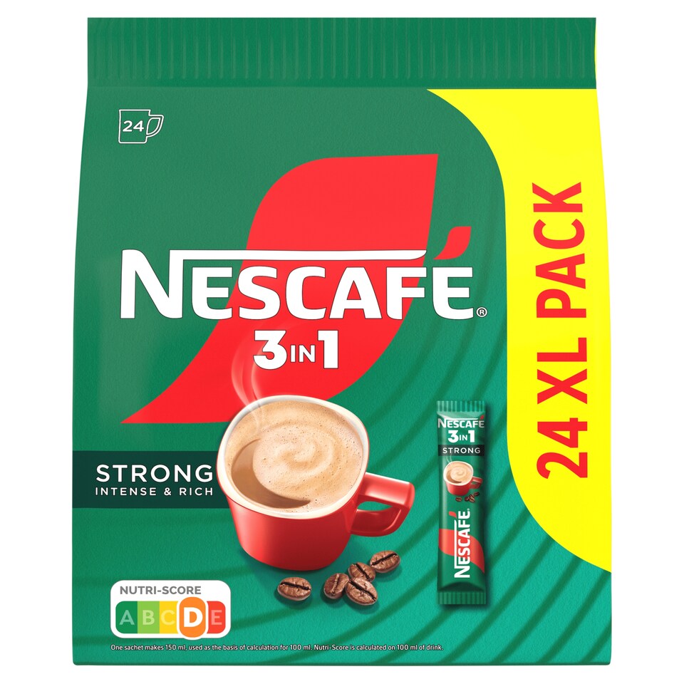 NESCAFÉ 3in1 Strong Intense & Rich azonnal oldódó kávéspecialitás 24 x 16 g (384 g)