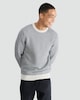 image 1 of F&F Lambswool Stripe Print Crew Neck Jumper in Neutral