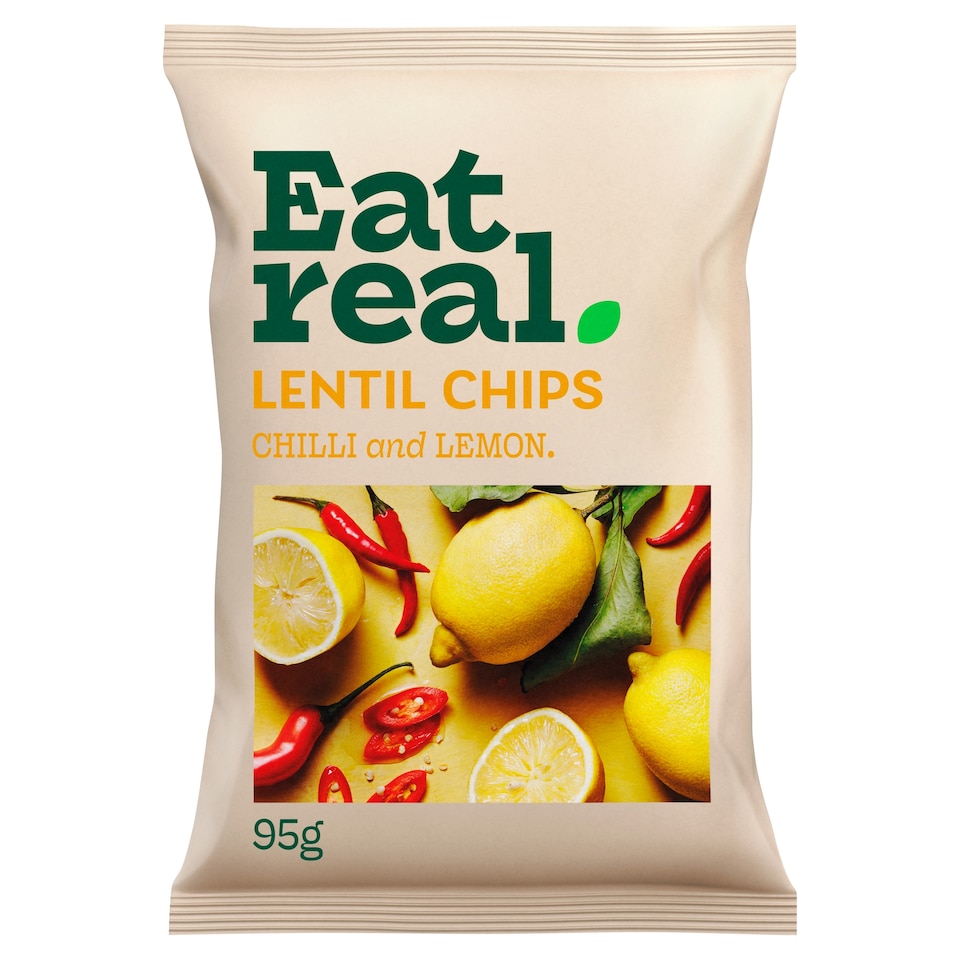 Eat Real Lentil Chips - Chilli & Lemon 95g