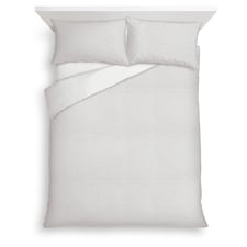 F&F Home Bedding White Textured Duvet Set King