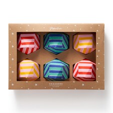 Paperchase Cosmic Christmas 6 Pack Bauble Christmas Crackers