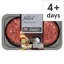 Tesco Finest 2 Beef Burgers 340g (C)