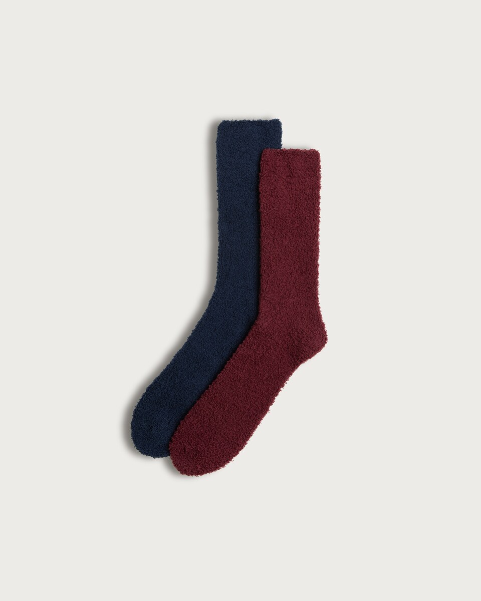 F&F 2-Pack Fluffy Cosy Socks in Multi