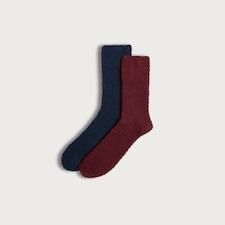 F&F 2-Pack Fluffy Cosy Socks in Multi