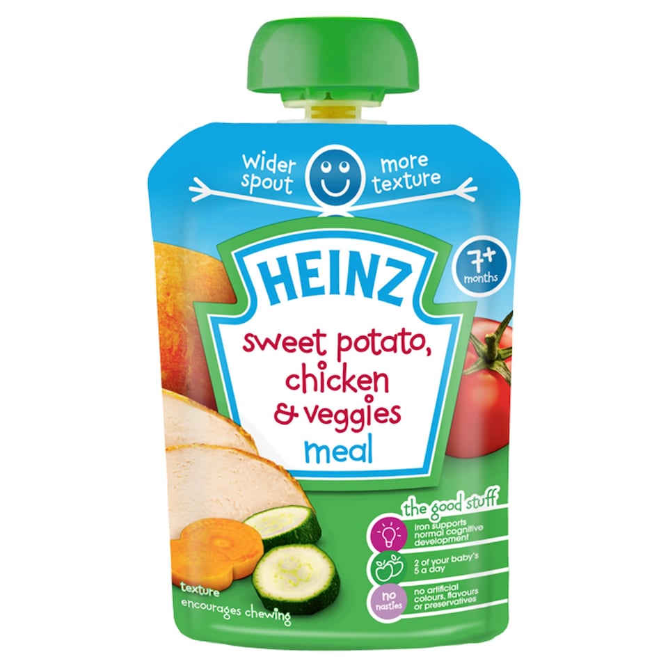 Heinz Sweet Potato, Chicken & Veggies Pouch Baby Food 130g