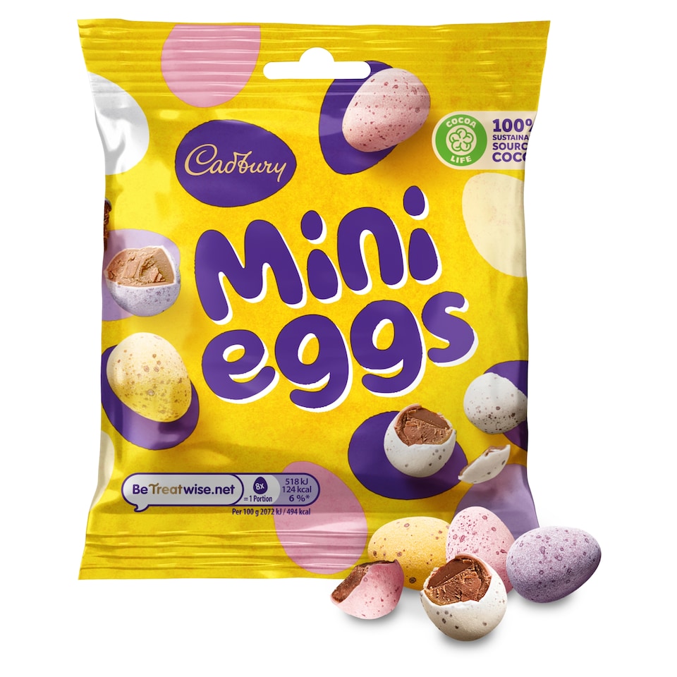 image 1 of Cadbury Mini Eggs Chocolate Eggs Bag 80G