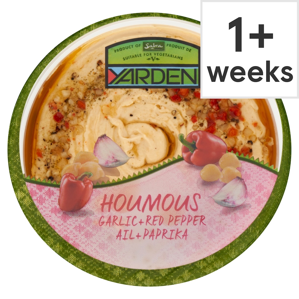 Yarden Houmous Garlic & Red Pepper 250G