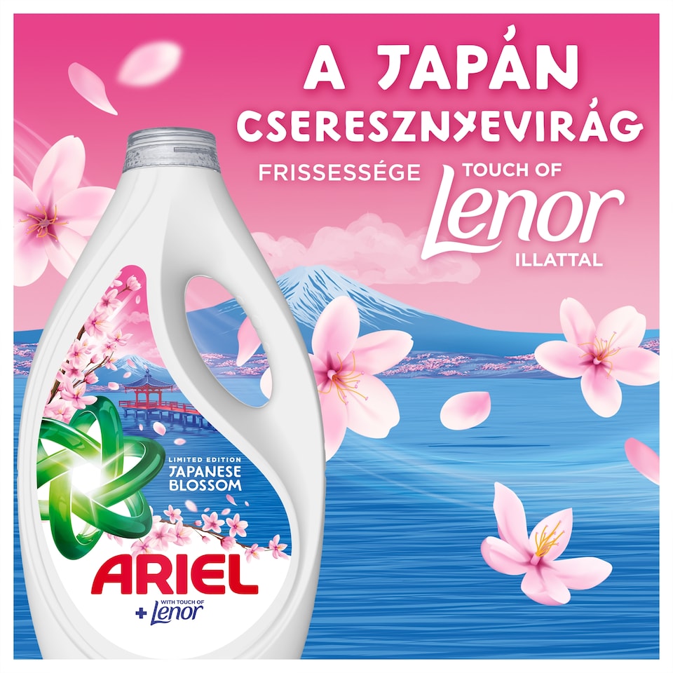 Ariel Folyékony Mosószer, 90 Mosáshoz, Japanese Blossom  1. kép