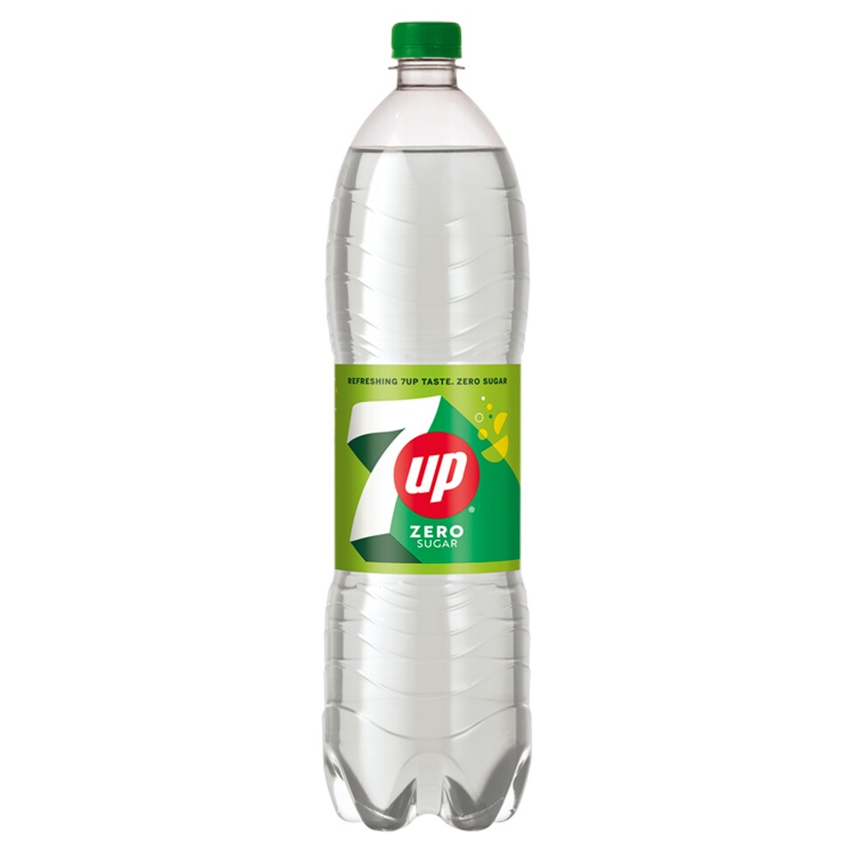 7UP energiamentes citrom és lime aromákkal ízesített szénsavas üdítőital édesítőszerekkel 1,5 l