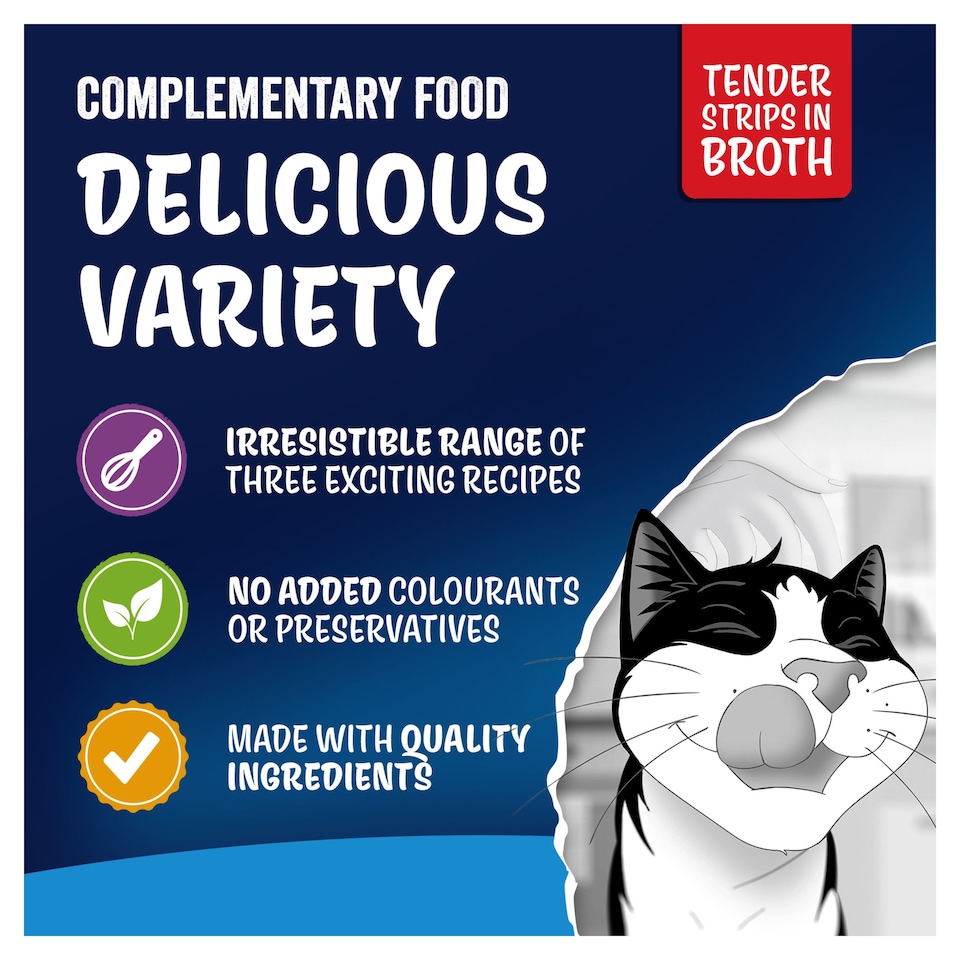 image 1 of FELIX Soup Tender Strips Fish Selection Wet Cat Food 6x48g