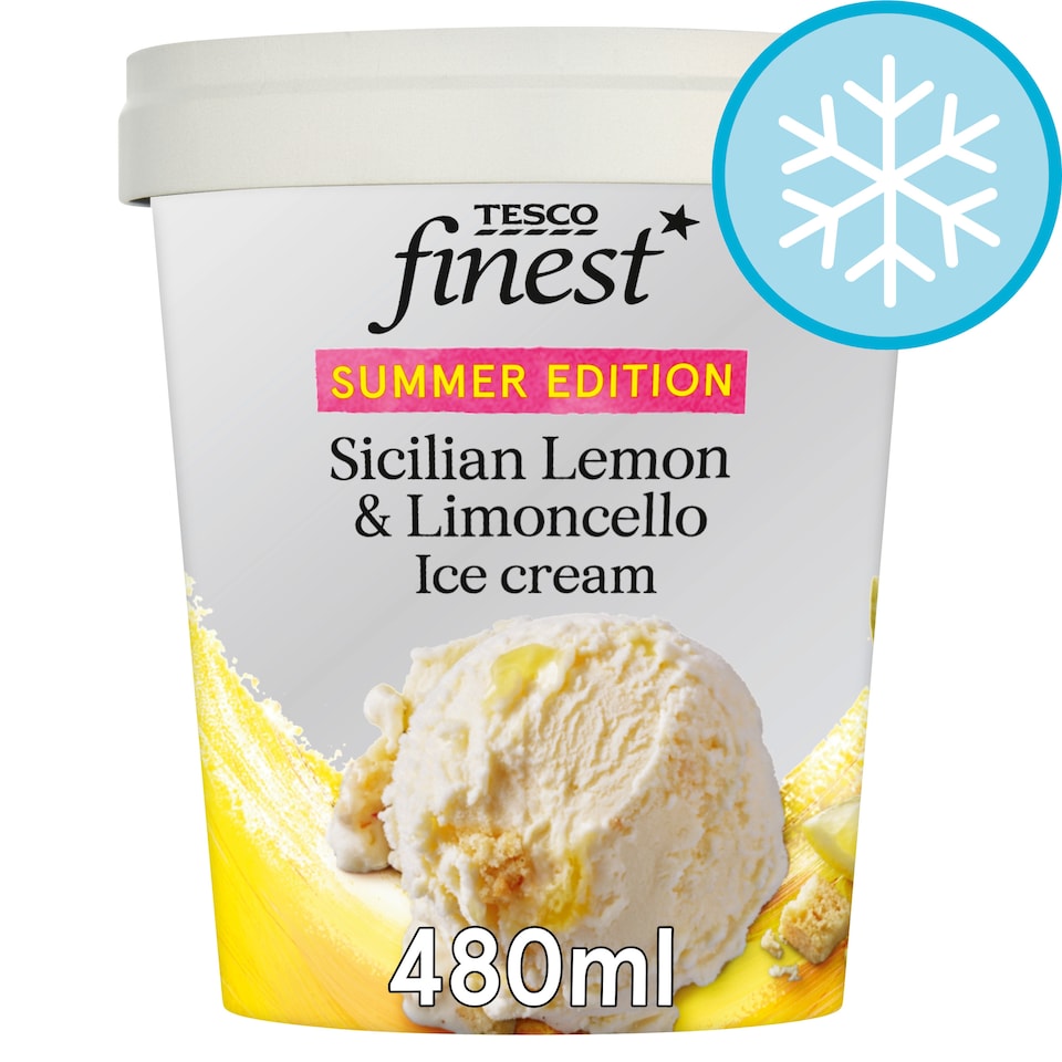 image 1 of Tesco Finest Sicilian Lemon and Limoncello Ice Cream 480ml