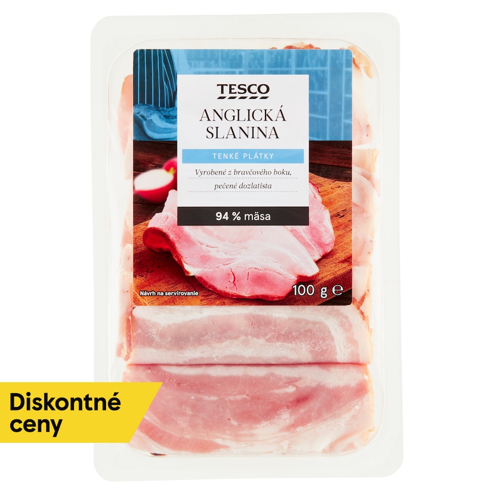 Tesco English Bacon 100 g