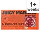 image 1 of Juicy Marbles 2 Thick-Cut Fillet Plant Based Steaks 226g