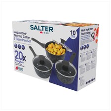 Salter Megastone 3 Piece Cookware set 
