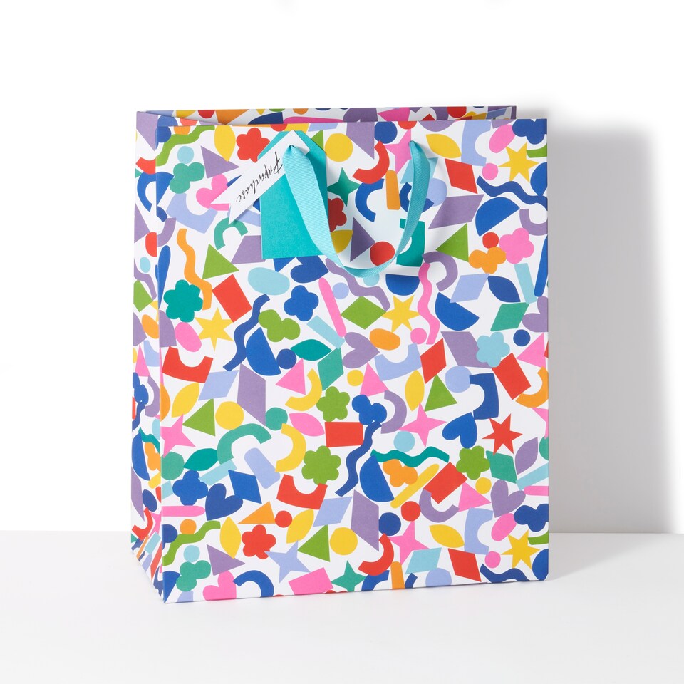 image 1 of Paperchase Rainbow Large Gift Bag