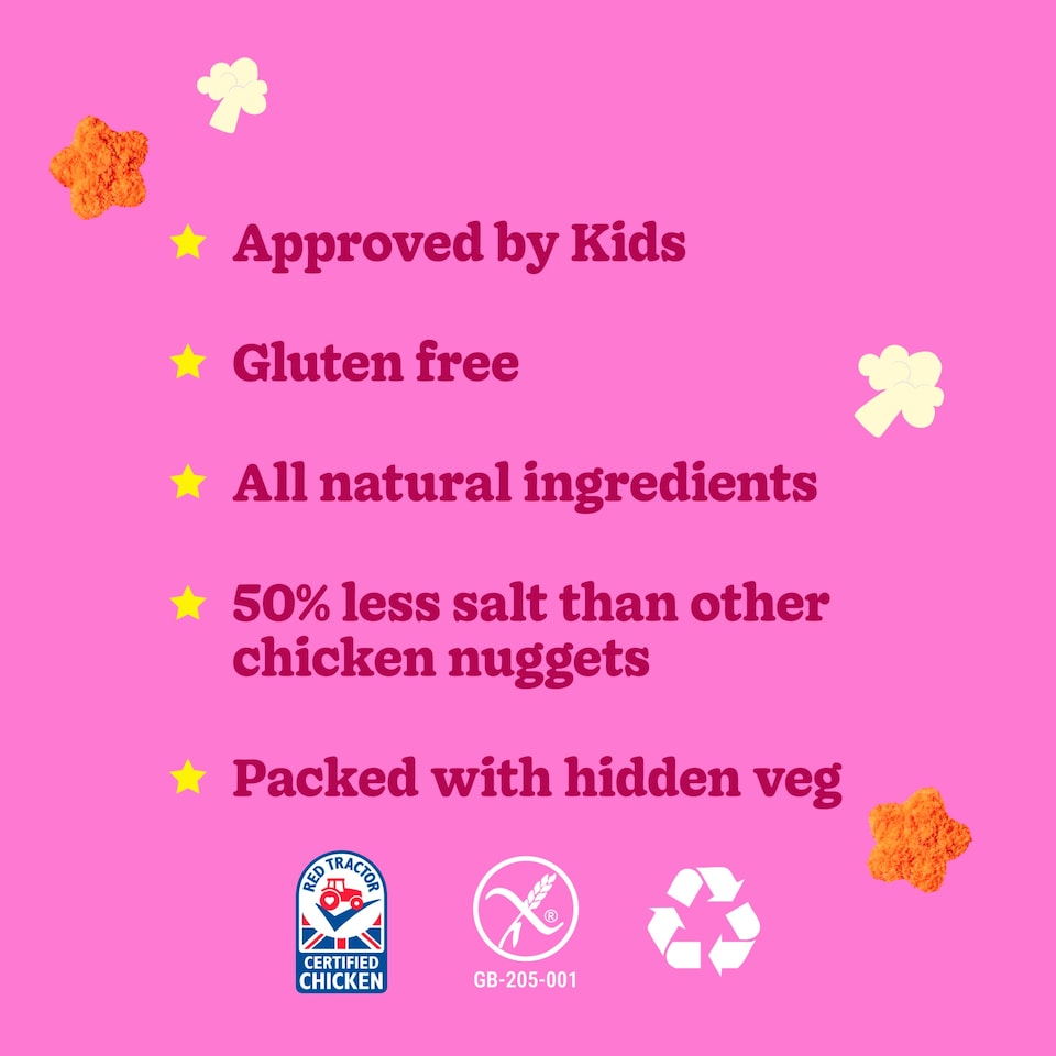 image 1 of Little Dish Superstars Chicken Nuggets with Hidden Veg 300g