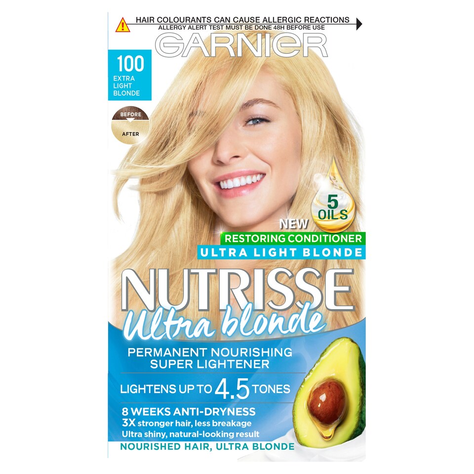 image 1 of Garnier Nutrisse 100 Extra Light Blonde Permanent Hair Dye