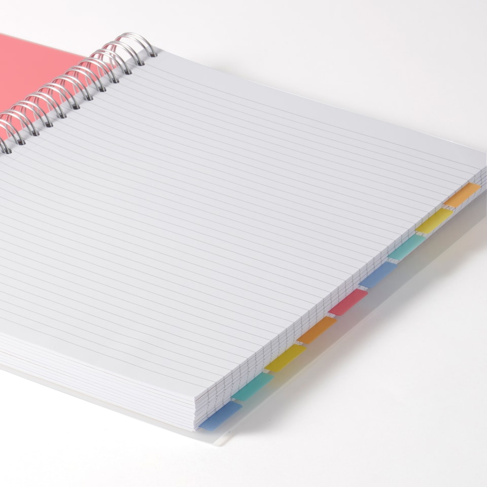 image 1 of Paperchase Rainbow A4 10 Subject Notebook