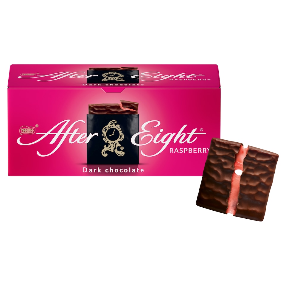 After Eight étcsokoládéval mártott málnaízű fondant lapocskák 200 g  1. kép
