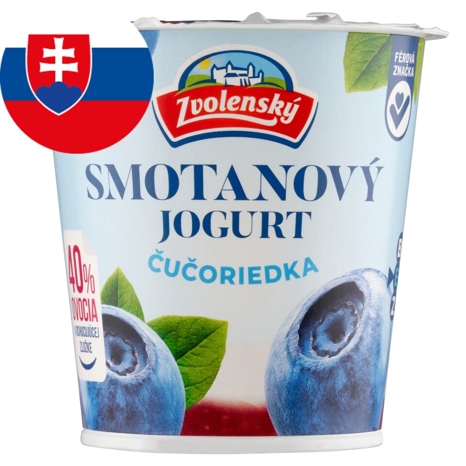 obrázok 1 z Zvolenský Smotanový jogurt čučoriedka 145 g