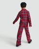 image 5 of F&F Check Woven Matching Family Button Through Pyjamas in Red