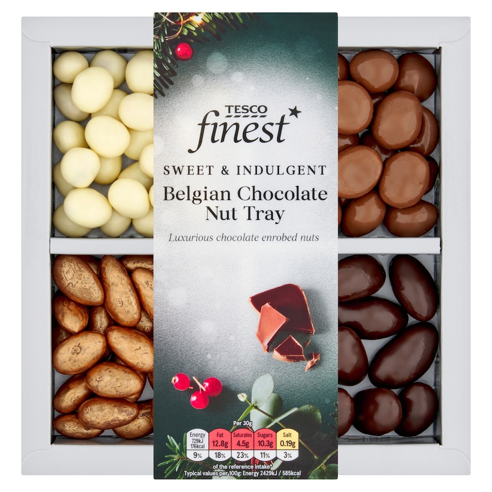 Tesco Finest Belgian Chocolate Nut Tray 285G